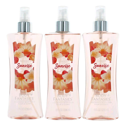 Sweet Sunrise Fantasy By Body Fantasies 3 Pack 8Oz Fragrance Body Spray Women : Beauty & Personal Care