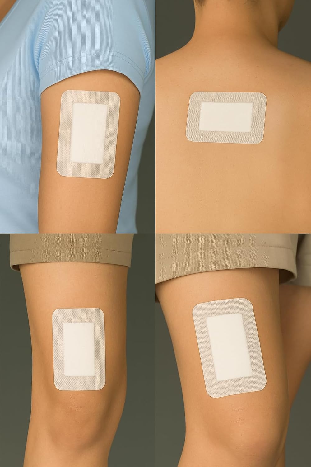 Adhesive Sterile Wound Dressings **Box of 25**- Suitable for cuts and grazes, Diabetic Leg ulcers, venous Leg ulcers, Small Pressure sores First Aid Plaster. (10cm x 6cm) : Amazon.co.uk: Health & Personal Care