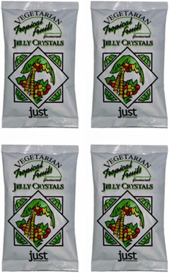 (4 PACK) - Just Wholefoods - Tropical Jelly Crystals | 85g | 4 PACK BUNDLE