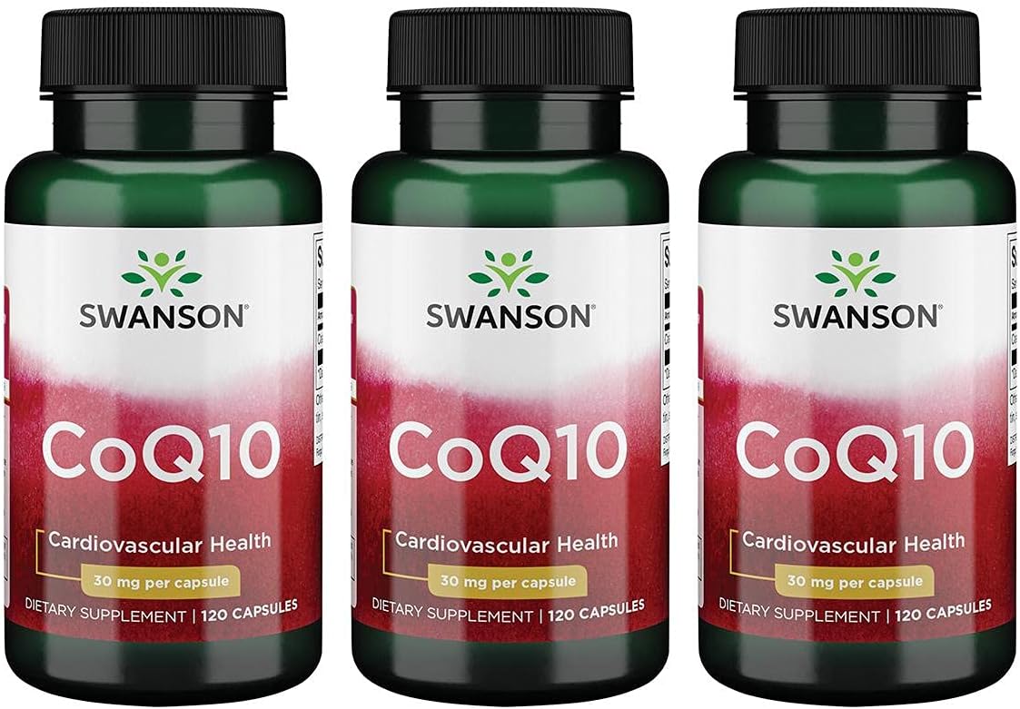 Swanson Coq10 30 30 Milligrams 120 Capsules (3 Pack)