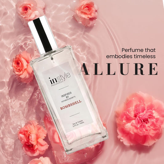 Instyle Fragrances, Inspired By Victoria'S Secret'S Bombshell, Eau De Toilette, Fragrance For Women, Vegan, Paraben Free, Never Tested On Animals, 3.4 Fluid Ounces