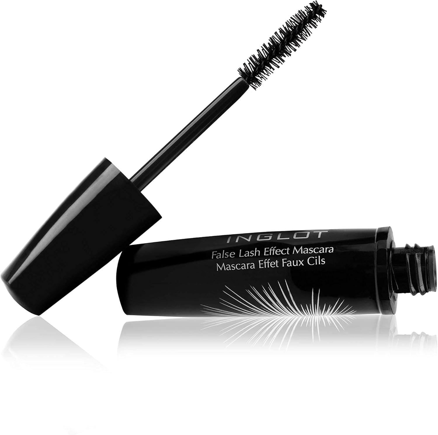 Inglot False Lash Effect Mascara | Maximizes Volume | Extra Black With Delicate Glow | Smudge-Proof And Clump-Free Formula | Precise Application | 12 Ml