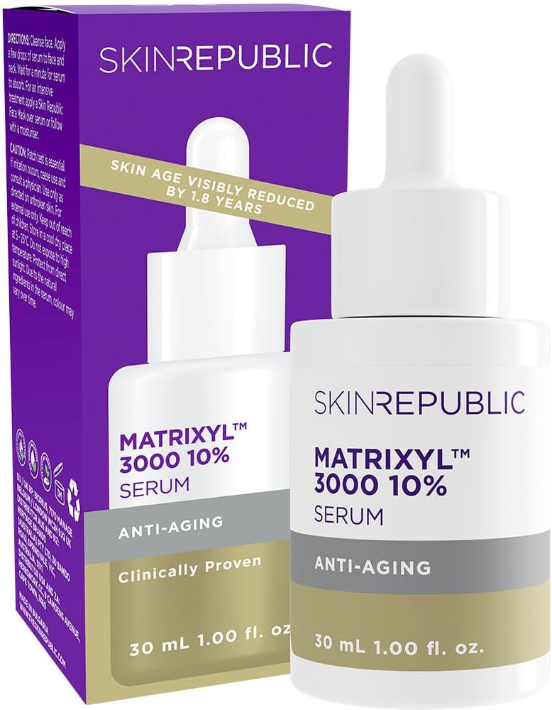Skin Republic Matrixyl 3000 10% Anti-Aging Serum, Reduces Deep Wrinkles & Improves Skin Texture (30Ml)