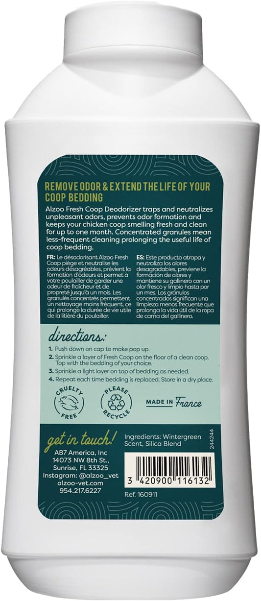 My Fresh Coop Deodorizer, Chicken Coop Deodorizer, Concentrated Granules Absorb & Help Neutralize Odors, Mineral-Based Active Ingredients, Up To 30 Uses, 26.6 Oz., Pack of 2