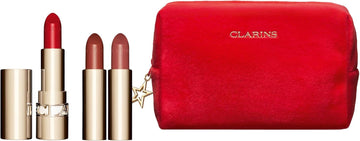 Clarins Gift Set | Joli Rouge Collection | Worth £73 | Includs 3 X Full Size Joli Rouge Lipstick Refills