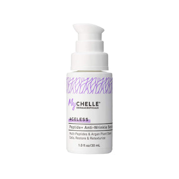 MyCHELLE Dermaceuticals Peptide+ Anti-Wrinkle Serum - Anti-Aging Serum with Peptides & Argan Plant Stem Cells to Help Restore Skin & Help Reduce the Appearance of Fine Lines and Wrinkles