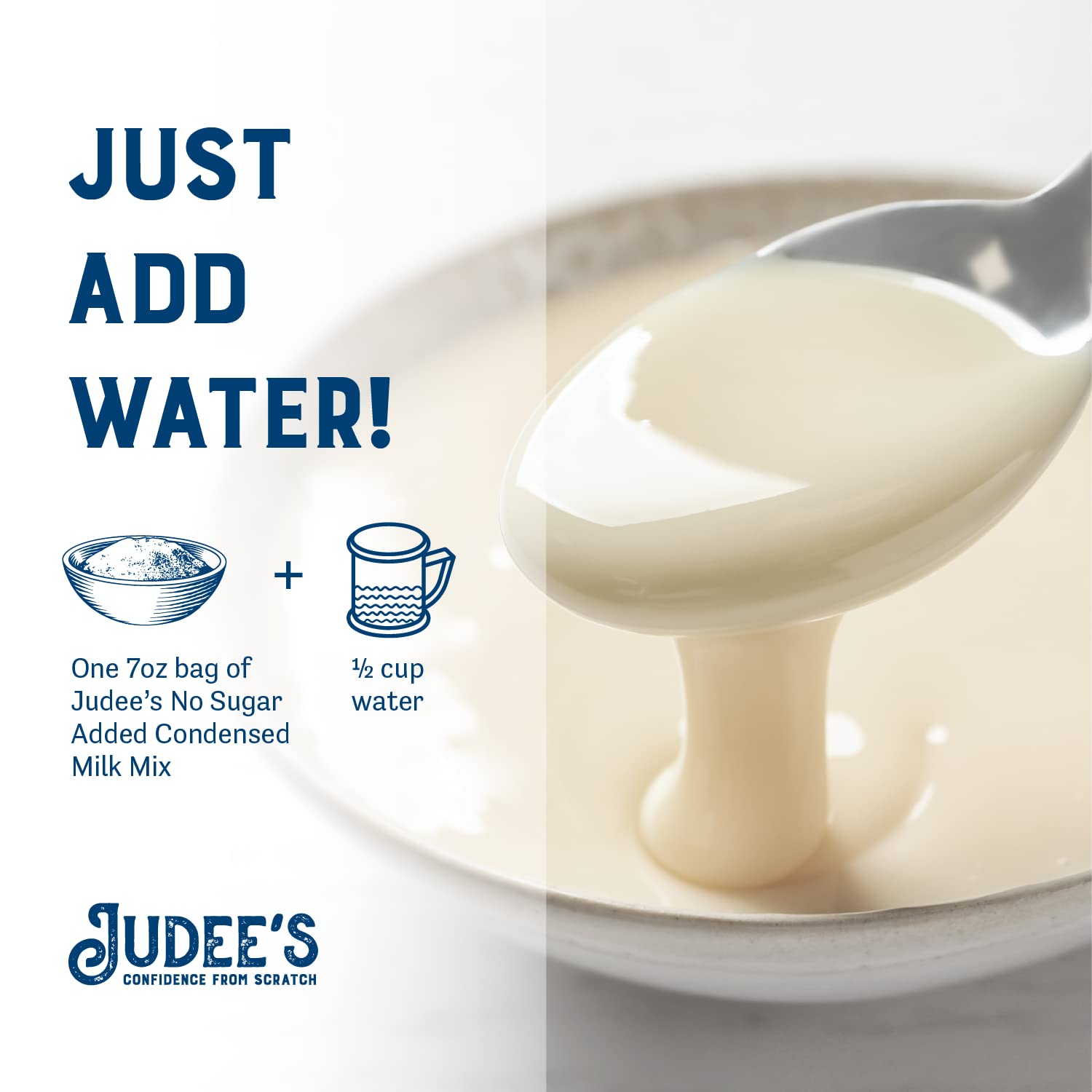 Judee's Condensed Milk Mix Powder - 7 oz - Baking Supplies - Delicious and 100% Gluten-Free - Great for Homemade Treats and Baked Goods - No Sugar Added and Keto-Friendly : Grocery & Gourmet Food