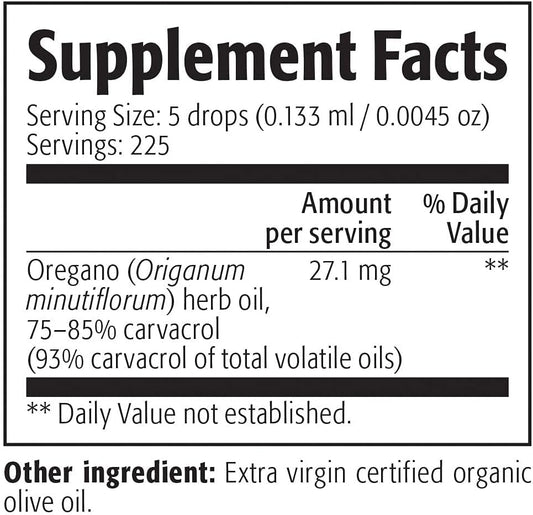 NEW ROOTS HERBAL Wild Oregano C93 Oil 1 fl oz (30 ml) Liquid Drops | Organic Immune Support Supplement | Highest Natural Carvacrol Concentration | Alcohol Free, Non GMO, Vegan, Gluten Free