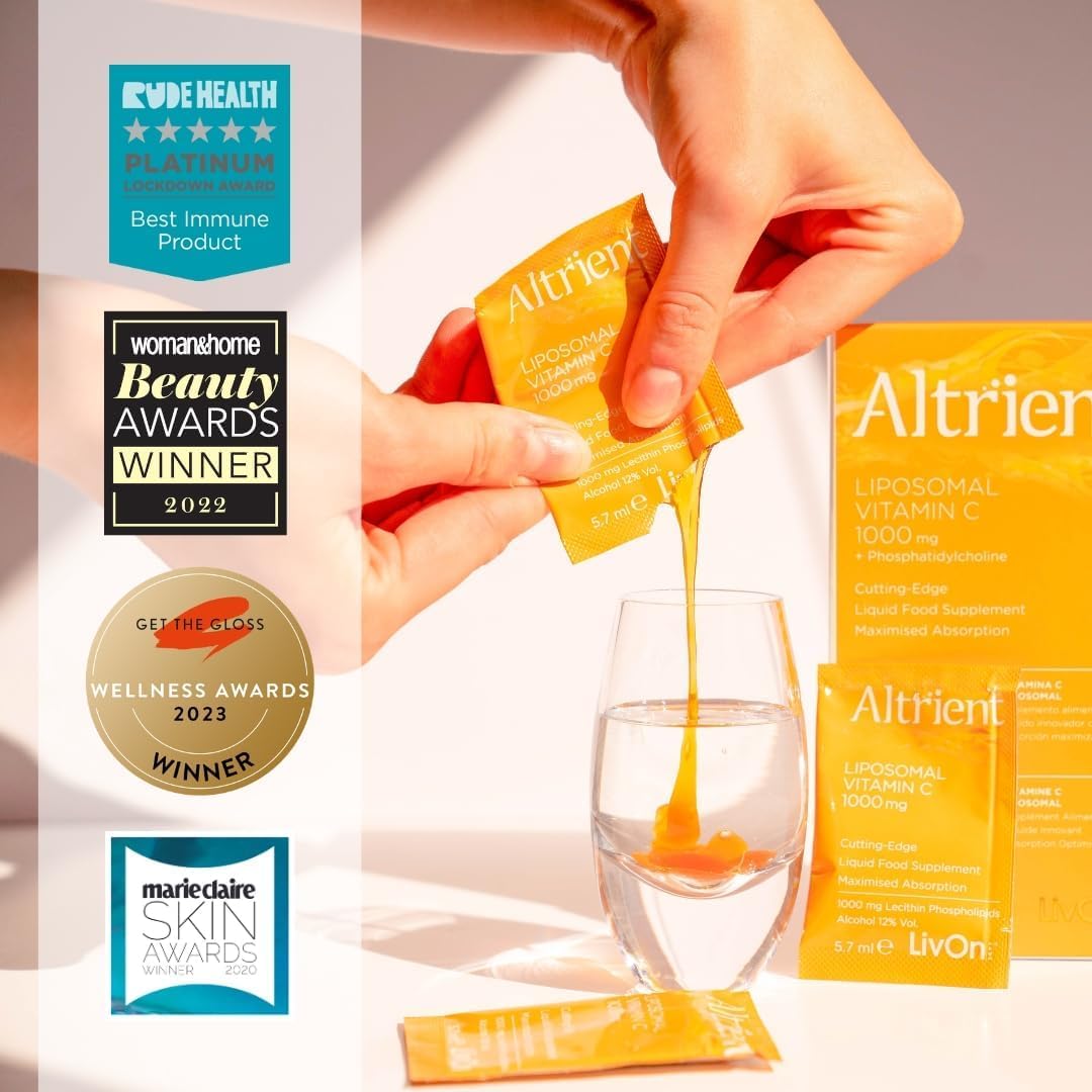 Altrient Liposomal Vitamin C | 1000 mg High Absorption Liquid Sachets | 30 Servings | Suitable for Vegans : Amazon.co.uk: Health & Personal Care