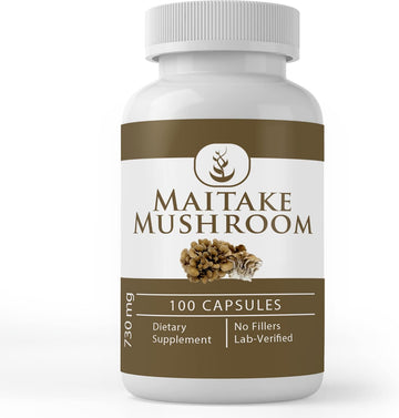 Pure Original Ingredients Maitake Mushroom Extract, (100 Capsules) Always Pure, No Additives Or Fillers, Lab Verified