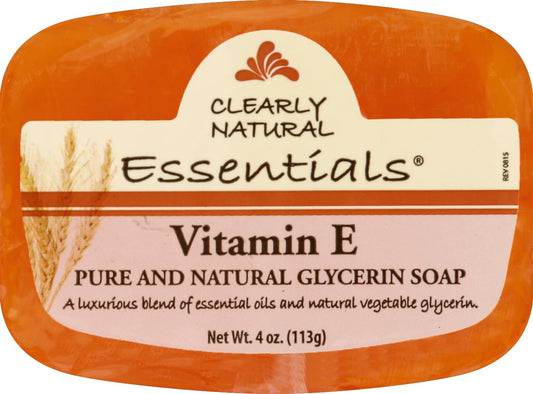 Clearly Natural Glycerine Bar Soap Vitamin E - 4 Oz : Beauty & Personal Care
