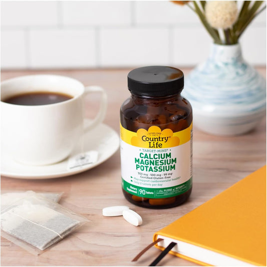 Country Life Calcium-Magnesium-Potassium - 90 Tablets