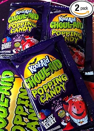 Kool-Aid Ghoul-Aid Popping Candy, 0.24 oz. Bags ( 2 pack) : Health & Household