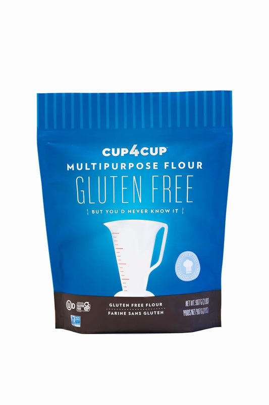 Cup4Cup Multipurpose Flour, 2 Pounds, Certified Gluten Free Flour, 1:1 All Purpose Flour Substitution, Non-GMO, Kosher, Made in the USA, 4-Pack
