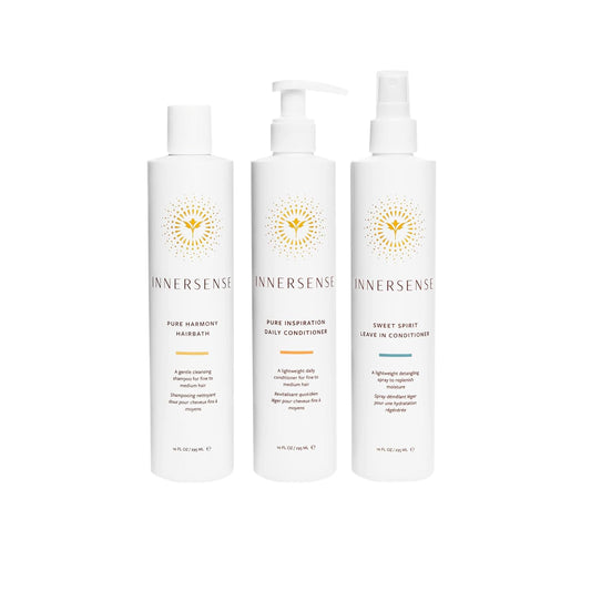 INNERSENSE Organic Beauty - The Pure Trio Collection | Non-Toxic, Cruelty-Free, Sustainable Haircare (Full Size) : Beauty & Personal Care