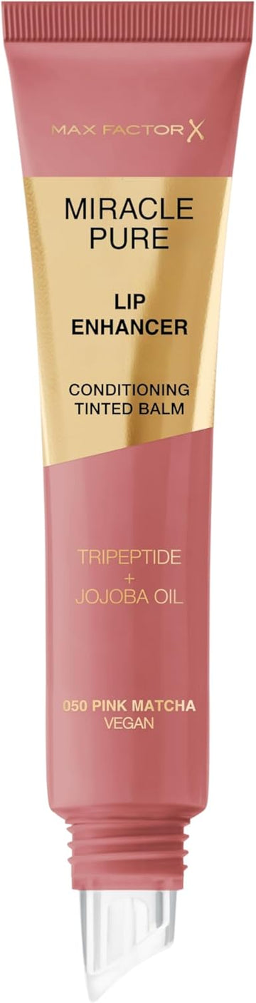 Max Factor Miracle Pure Lip Enhancer, 030 Sweet Cherry, Conditioning Tinted Lip Balm, Glossy Colour Tint, With Jojoba Oil & Tripeptide, Vegan