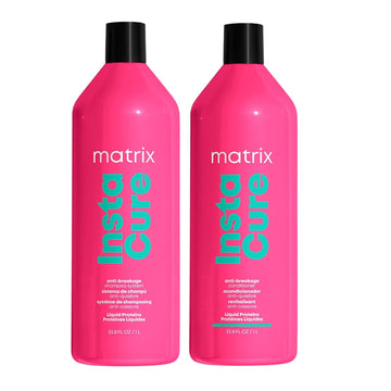 Matrix Instacure Anti-Breakage Shampoo & Conditioner Set | Repairs, Balances & Strengthens Hair | Reduces & Prevents Breakage & Frizz | For Dry, Damaged & Brittle Hair | Packaging May Vary