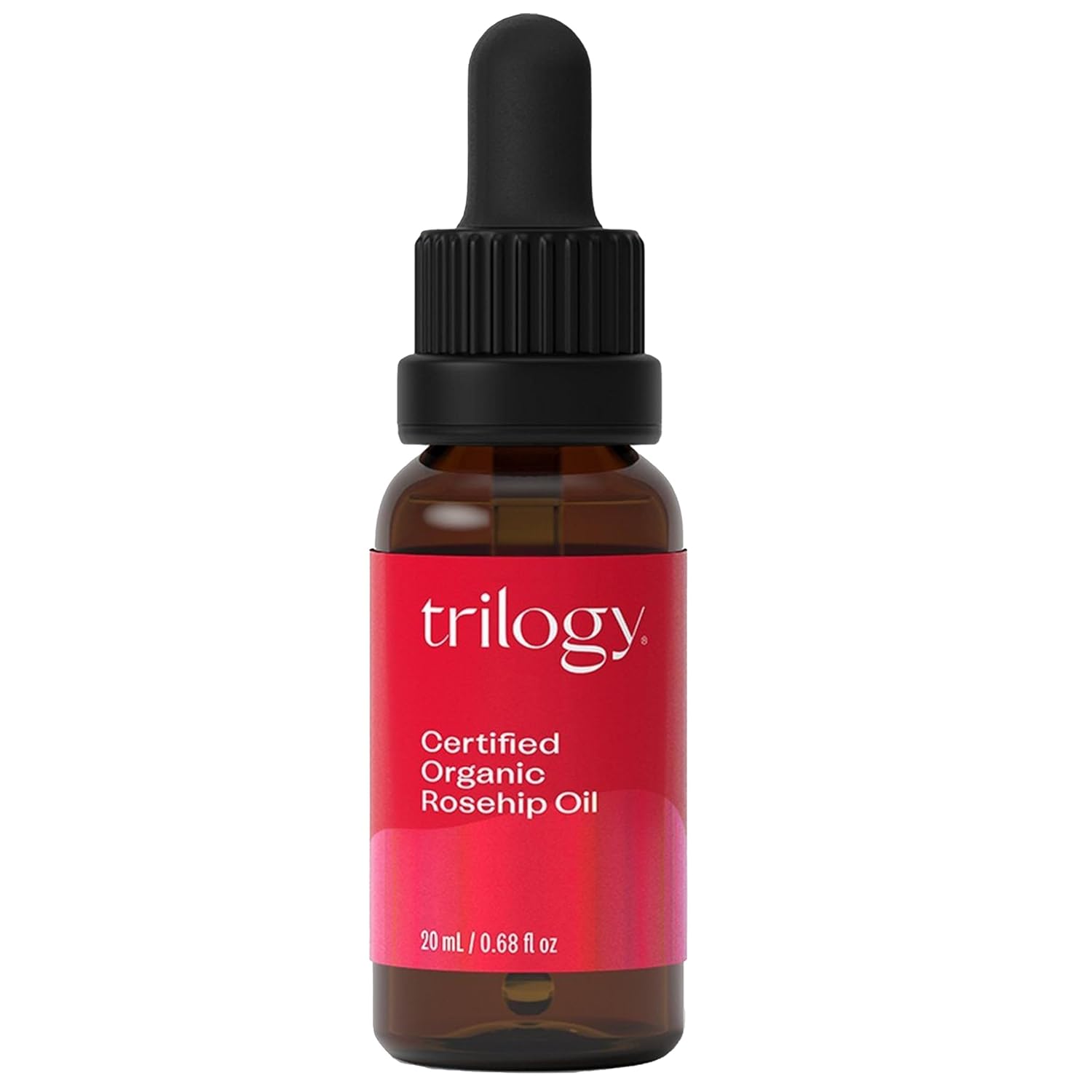 Trilogy Certified Organic Rosehip Oil, Intensive Nourishment, Improves Appearance Of Scars, Stretch Marks, Fine Lines, & Wrinkles, 0.68 Fl Oz