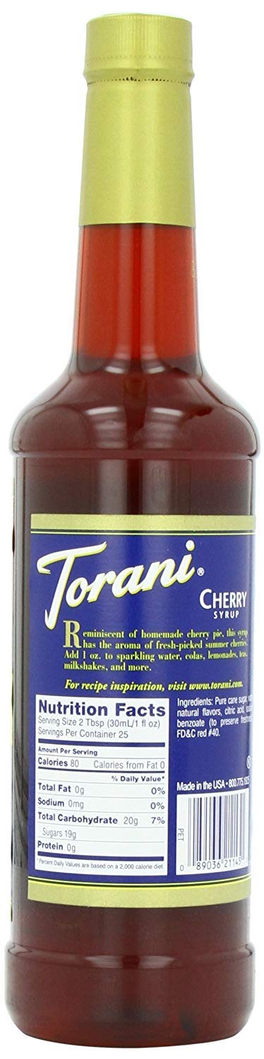 Torani Syrup, Cherry, 25.4 Ounces (Pack Of 4)