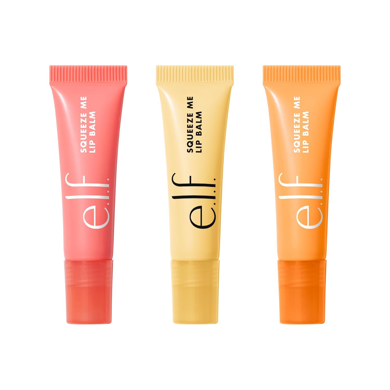 e.l.f. Squeeze Me Lip Balm Trio, Set of 3, Includes Strawberry, Vanilla Frosting & Peach : Beauty & Personal Care