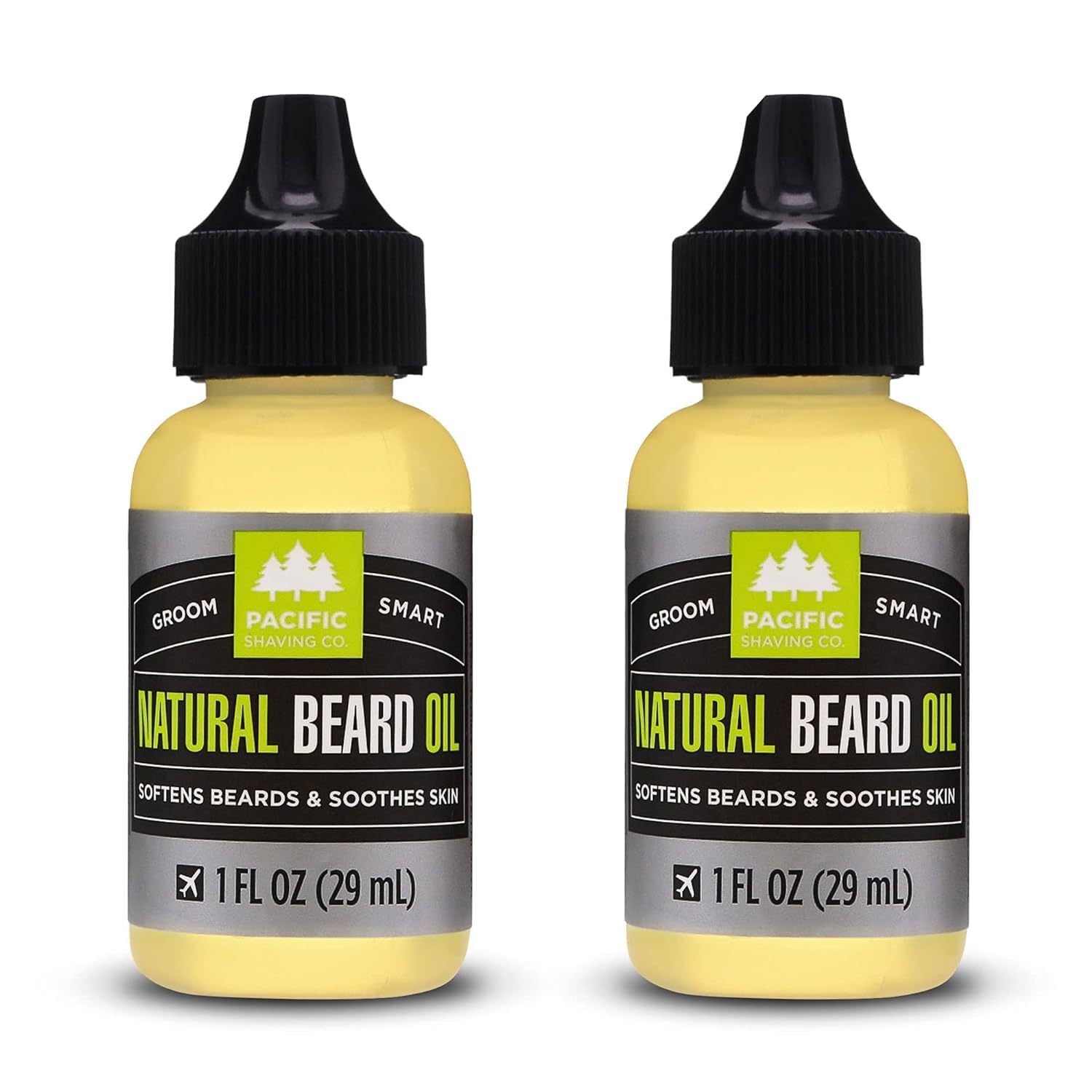 Pacific Shaving Company Natural Beard Oil 1 Oz (Pack Of 2)