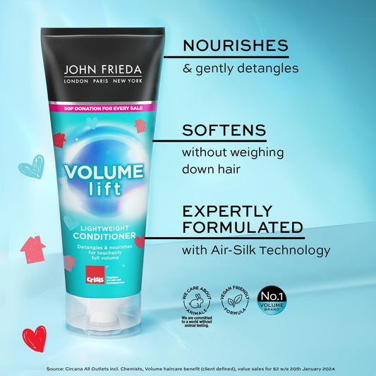 John Frieda Luxurious Volume 7 Day Volume Conditioner, 250Ml