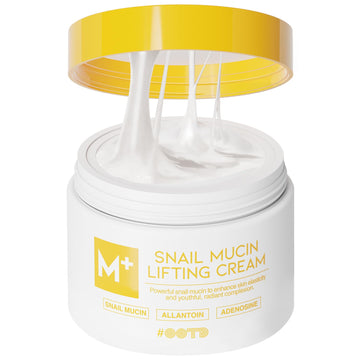 Snail Mucin Moisturizer Cream For Face, Lifting & Deep Hydrating Ceam For Face And Neck, Anti Aging, Smoothing, Korean Skincare For Glass Skin (3.38 Fl Oz)