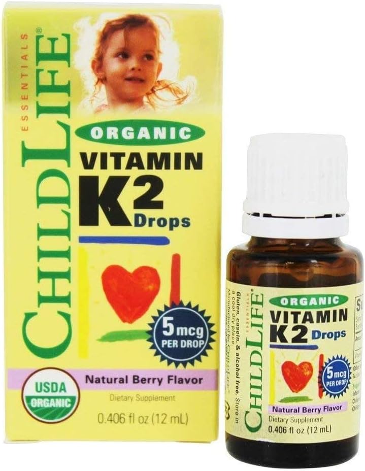 ChildLife Essentials Organic Baby Bundle - Vitamin D3 Natural Berry Liquid, Vitamin K2 Natural Berry Liquid, Gripe Water - USDA Certified Organic, Natural Relief - for Babies & Infants