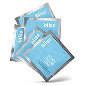 Bliss 10% Glycolic Acid Peel Pads for Face | Exfoliates & Brightens | Clean | Paraben Free | Cruelty-Free | Vegan | 5 ct. : Beauty & Personal Care