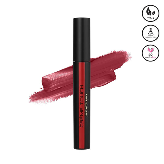 Armaf Beauté Crème Touch Liquid Lipstick For Women, Hydrating, Soft Matte Finish | Cornell Red