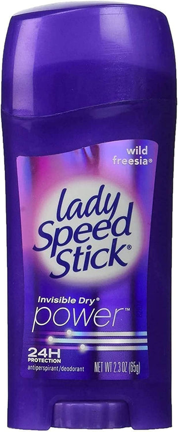 Lady Speed Stick Antiperspirant Deodorant, Invisible Dry, Wild Freesia 2.30 Oz