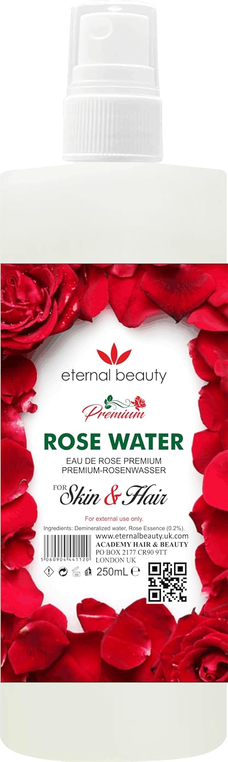 Eternal Beauty Premium Rose Water, 250Ml, For Skin & Hair, Natural Rose Essence
