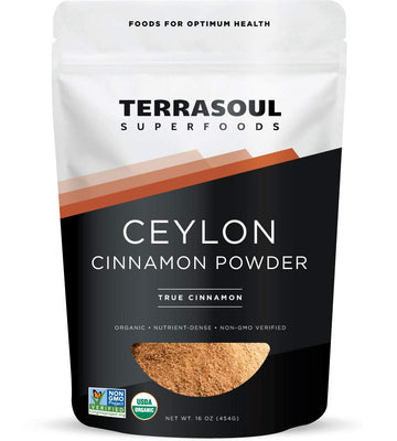 Terrasoul Superfoods Organic Ceylon Cinnamon Powder, 16 Oz - Lab-Tested For Authenticity | Premium Quality And Flavor…