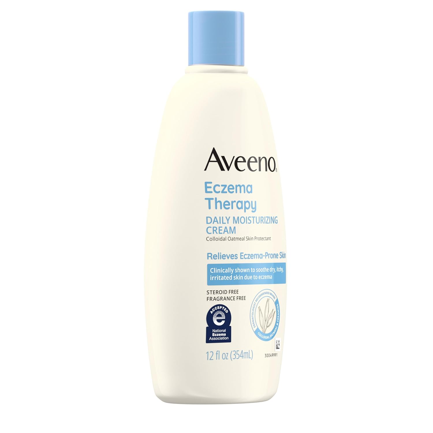 Aveeno Eczema Therapy Daily Moisturizing Cream for Sensitive Skin, Soothing Eczema Relief Cream for Itchy, Dry Skin, Fragrance-Free Itch Cream, 12 FL OZ : Therapeutic Skin Care Products : Health & Household