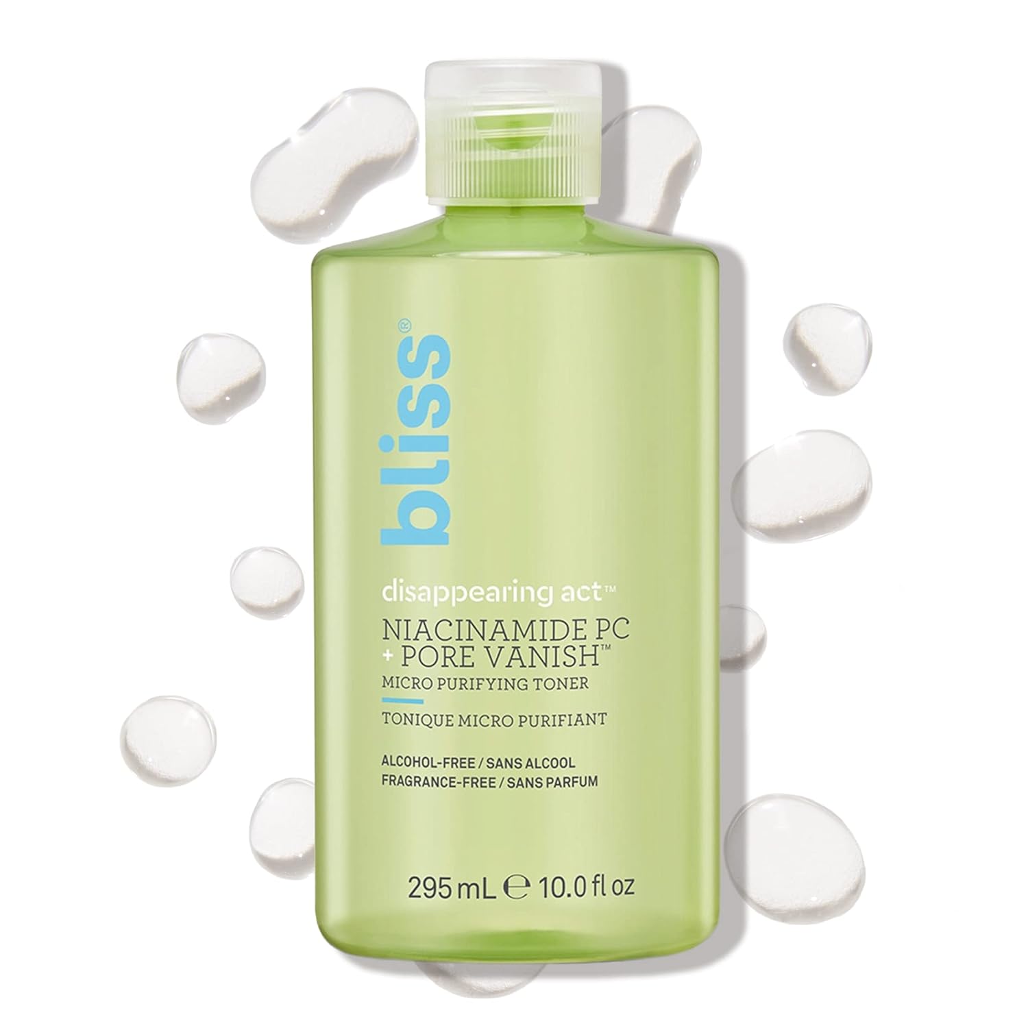 Bliss Disappearing Act Niacinamide Toner - 10 Fl Oz - Pore Vanish™ Complex - Purifies and Minimizes Pores - Alcohol-Free Face Toner - Clean - Vegan & Cruelty Free