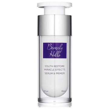 Beverly Hills Primer for Face Makeup - Pore Minimizer & Uneven Skin Tone Reducer | Makeup Primer with Anti Aging Ingredients that Hydrates & Moisturizes skin, 1 Fl. oz (120 days supply)
