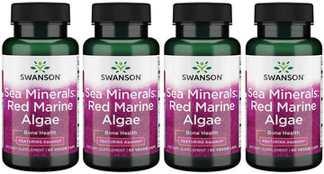 Swanson Aquamin Sea Minerals: Red Mineral Algae 60 Veg Capsules (4 Pack)
