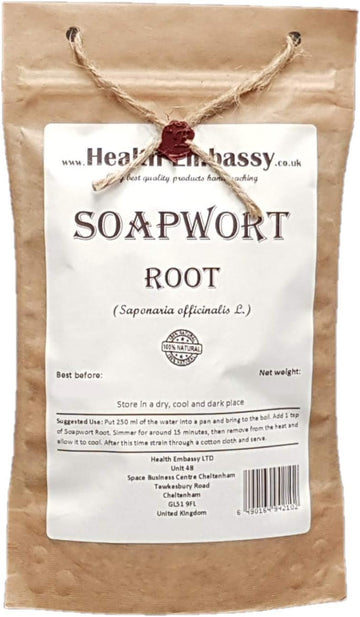 Health Embassy Soapwort Root (Saponaria Officinalis L), 50 G
