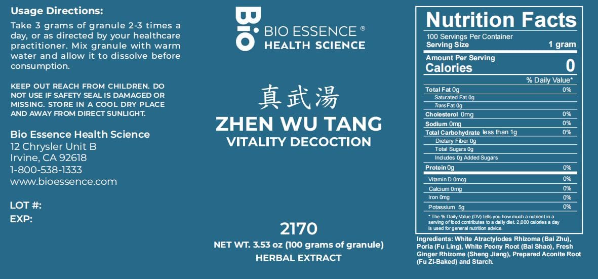 2170 Zhen Wu /Vitality Decoction 100G
