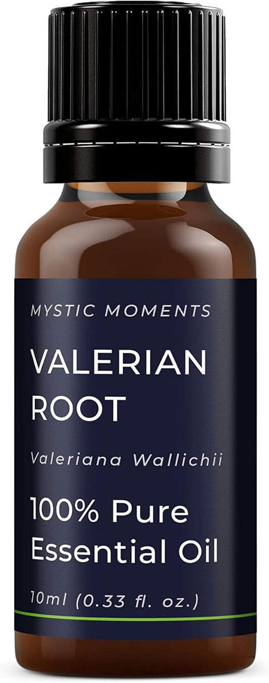 Mystic Moments | Valerian Root Essential Oil 10ml - Pure & Natural oil for Diffusers, Aromatherapy & Massage Blends Vegan GMO Free