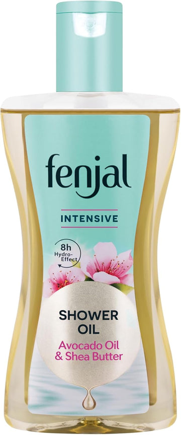 Fenjal Intensive Shower Oil, Lightly Foaming Milk, Smooth & Hydrating, Bergamot & Vanilla, 225 Ml