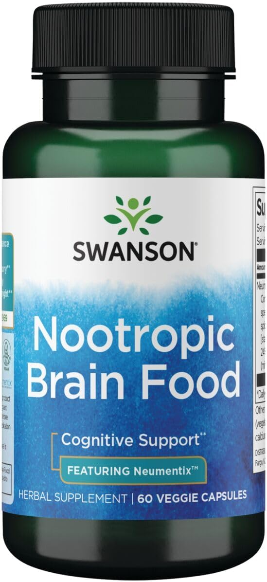 Swanson Nootropic Brain Food - Featuring Neumentix 450 Mg 60 Veg Caps