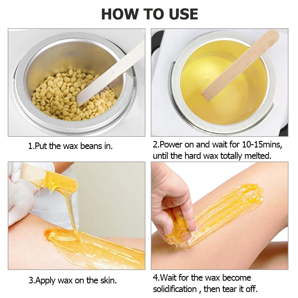 Double Wax Warmer For Hair Removal, Waxing Kit For Women & Men, Hard Wax Kit Wax Machine For Hair Removal Dual Wax Pot Warmer Professional Adjustable Temp Waxing Kit For Full Body, Facial, Home, Salon : Beauty & Personal Care