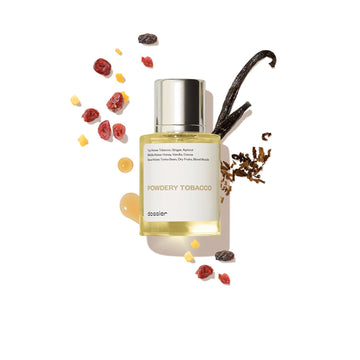 Dossier - Powdery Tobacco -Eau De Parfum - Inspired By T.Ford Tobacco Vanille - Perfume Luxury - Pure Infused - For Men - Fragrance 1,70Z (Spray 50Ml)
