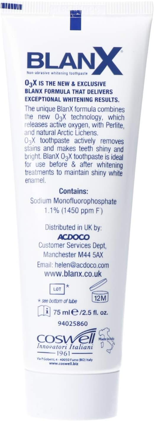 Blanx O3X Toothpaste, 75 Ml