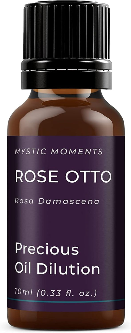 Mystic Moments | Rose Otto Precious Oil Dilution 10ml 3% Jojoba Blend Perfect for Massage, Skincare, Beauty and Aromatherapy
