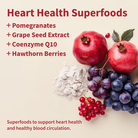 Snap Supplements Heart Health Gummies, Blood Circulation Supplements, Coq10 Heart Health Supplements, Blood Flow Supplement, Sugar Free, 60 Gummies