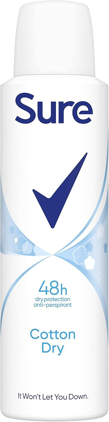 Sure Women Cotton Dry Anti-Perspirant Deodorant Aerosol 150 Ml
