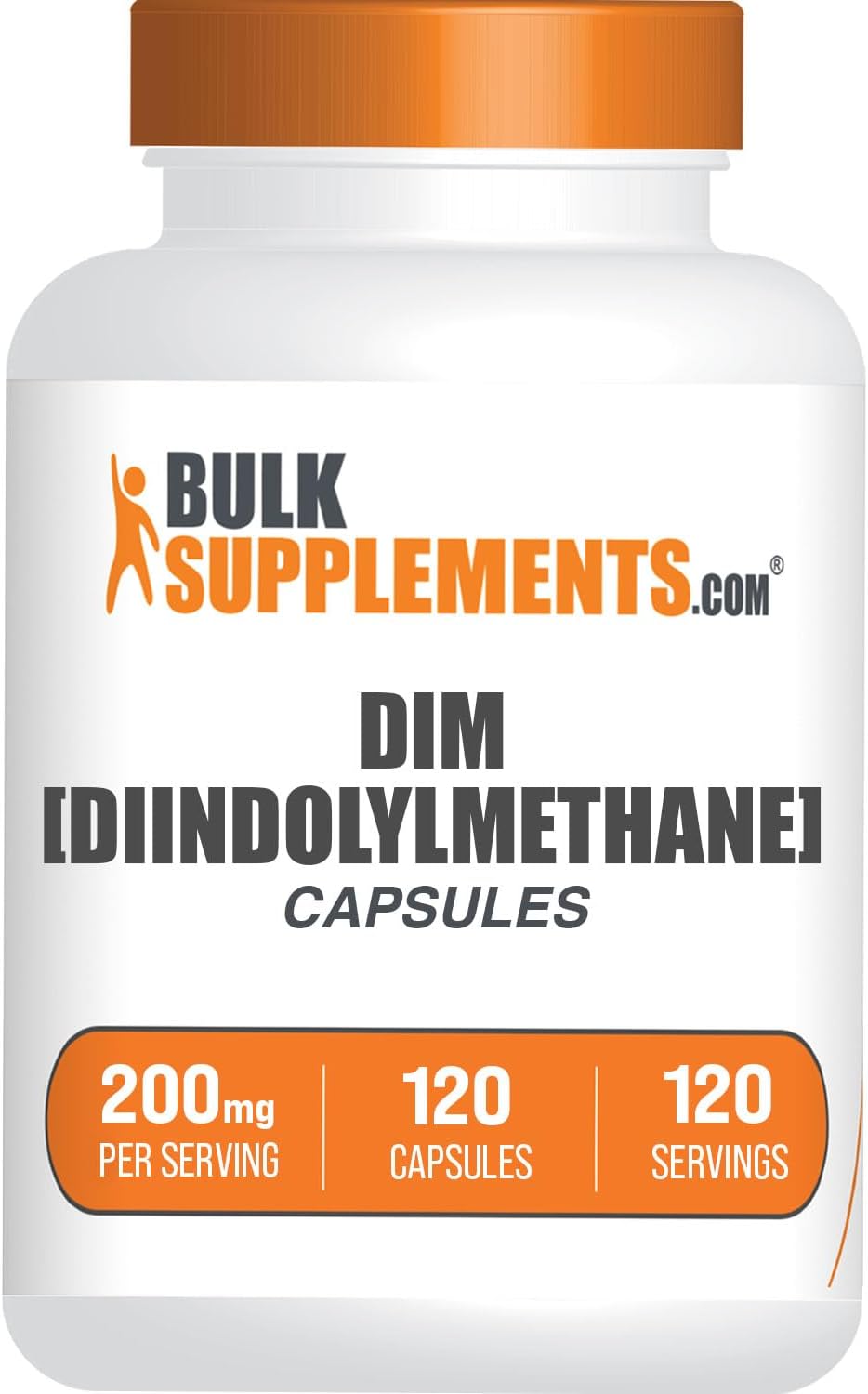 Bulksupplements.Com Dim Capsules (Diindolylmethane) - Dim Supplement For Liver Support - Gluten Free, Soy Free Capsules - 200Mg Per Serving - 4-Month Supply (120 Capsules)