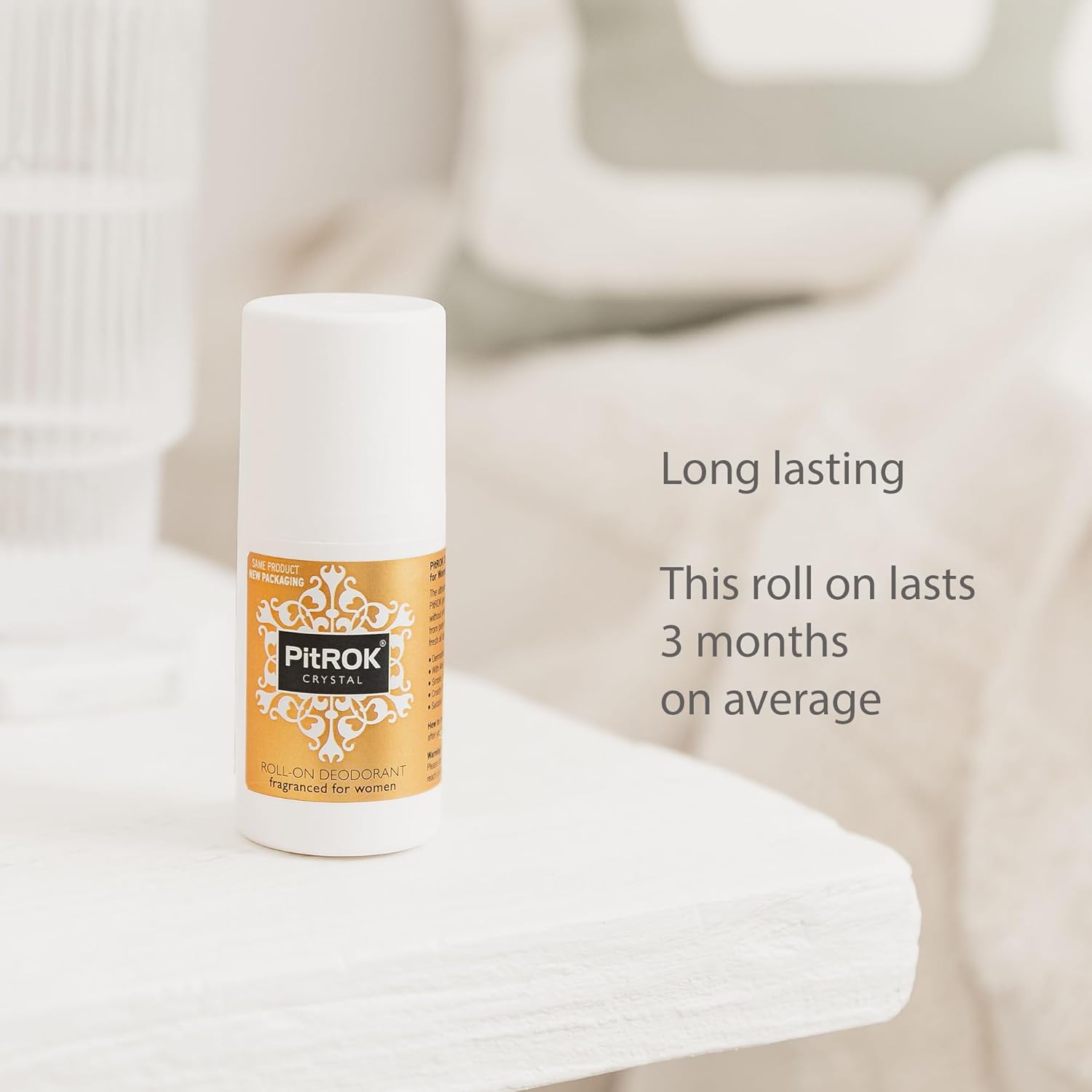 PitROK Crystal Roll-On Deodorant for Women, 1 x 50ml, Vegan, Cruelty Free, Sensitive Skin Deodorant, with Aloe Vera and Grapefruit Seed Extract. Made in the UK. : Amazon.co.uk: Beauty